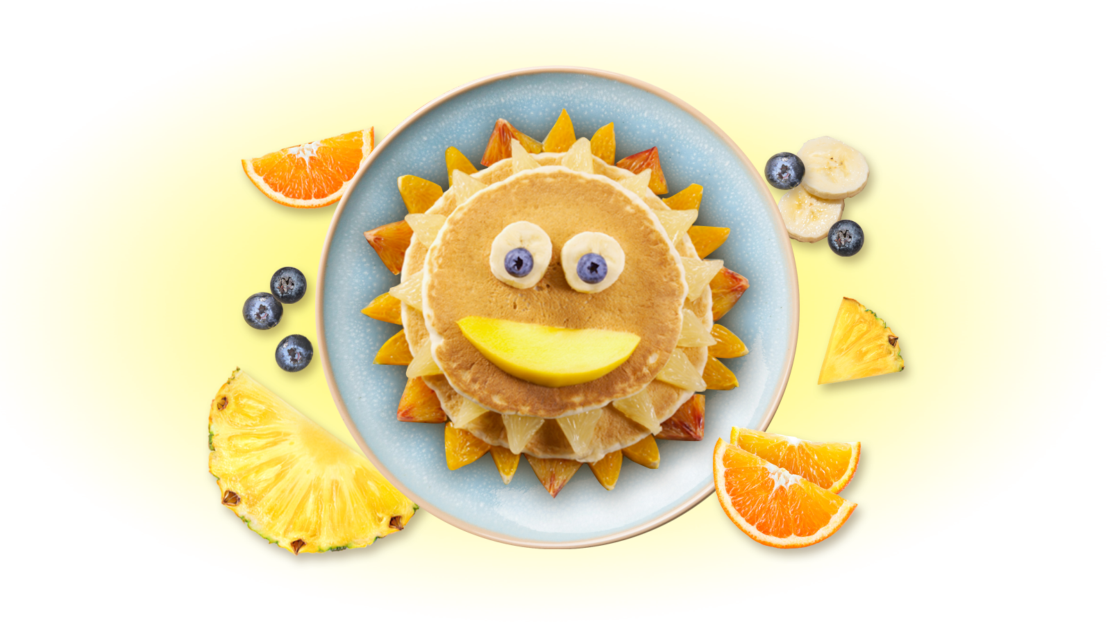 Sunny Fluffy Pancakes Recipe